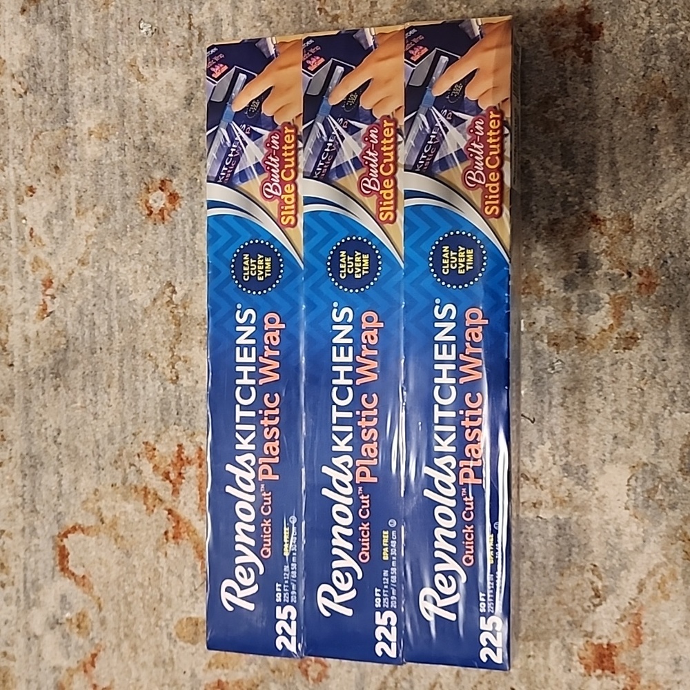Plastic wrap pack of 3